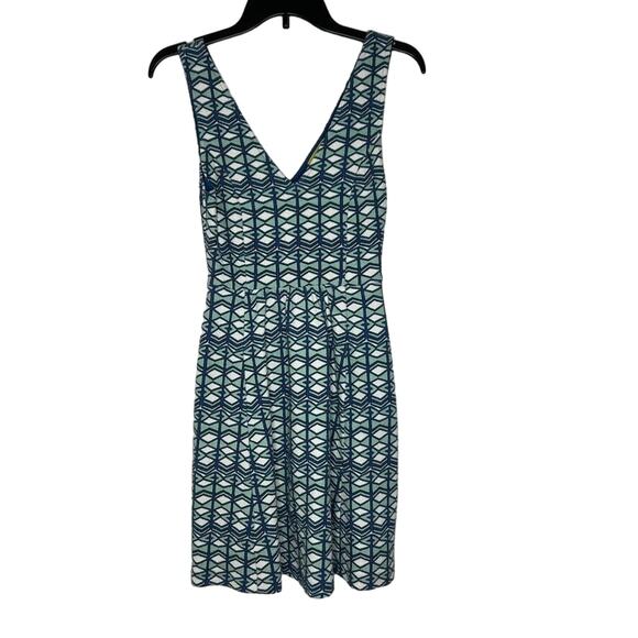 Maeve by Anthropologie Geometric Print Sleeveless V-Neck Mini Dress Size 2 - Picture 1 of 11